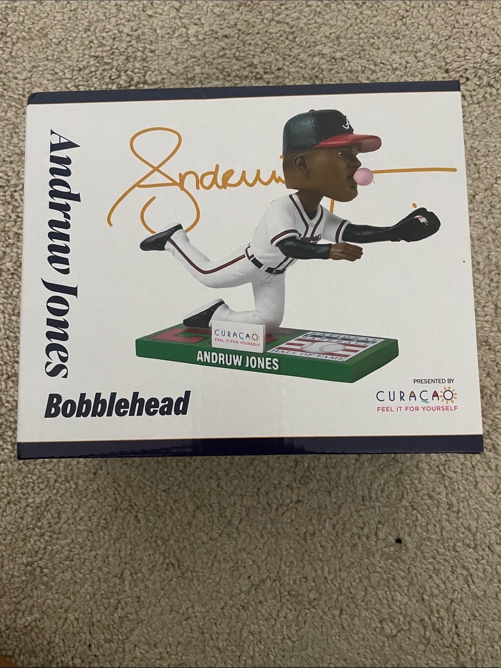 Bobblehead Collectible - Andruw Jones HOF Atlanta Braves